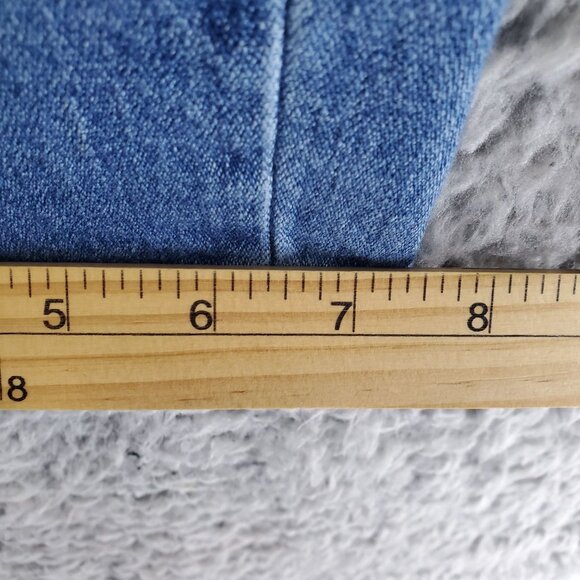 Old Navy Jeans Womens Size 12 Blue Sky-Hi Straight Button Fly Stretch Denim - Picture 10 of 12